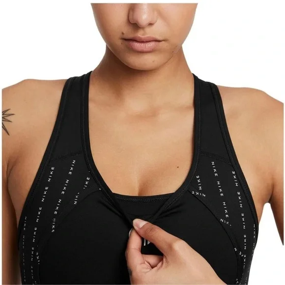 NWT Nike Dri-FIT Sports Bra Black - Picture 3 of 7